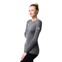 Norveg Soft Shirt Футболка женская с длинным рукавом (серый меланж)