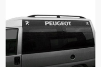 Рейлинги Чёрные c металлическими ножками 2 шт Peugeot Expert 1996-2006