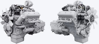 Двигатель с КПП и сцеплением основной комплектации 6562-1000016 Автодизель ЯМЗ-6262