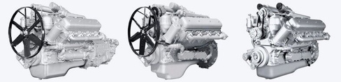 Двигатель с КПП и сцеплением 3 комплектации 7513-1000016-03 ЯМЗ-7513 Ямз