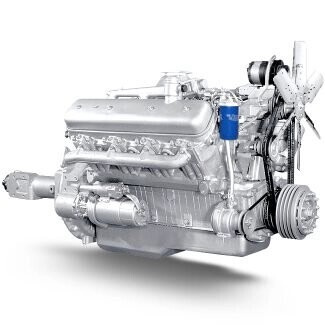 Двигатель 238АК без коробки передач и сцепления 1 комплектации Автодизель 238АК-1000187