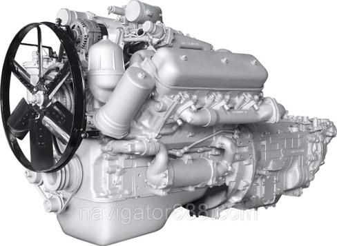 Двигатель ЯМЗ-6562.10 без КПП и СЦ ЕВРО-3 разд ГБЦ (проектная сборка) 6562-1000186 Автодизель