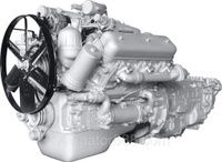 Двигатель ЯМЗ-6562.10 без КПП и СЦ ЕВРО-3 разд ГБЦ (проектная сборка) 6562-1000186 Автодизель
