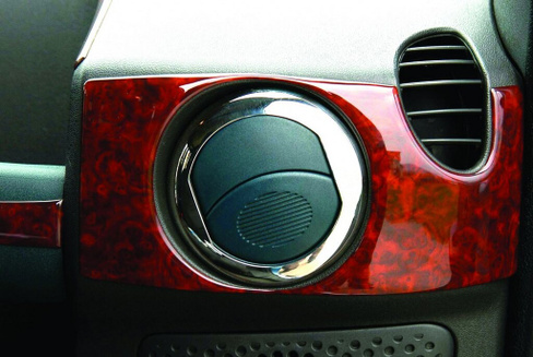 Накладки на вентиляционные створки Omsa 2 шт, сталь Fiat Doblo 2001-2010