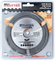 Диск пильный Ritter SpeedCutter 125х22,2 3T тв. зуба (по дереву, пластику,