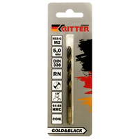 Сверло по металлу Ritter EC 7,0 мм (HSS-G M2 Gold&Black) DIN 338 RN (1 шт в