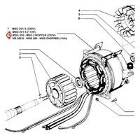 101302000 Статор CHOPPER для MOSA MSG CHOPPER, MSG200S, MS200