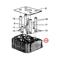 101041490 Головка цилиндра для MOSA MSG CHOPPER, MSG200S, MS200