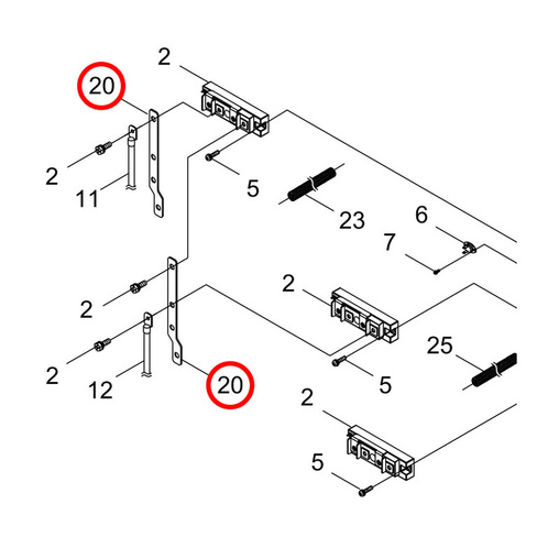 V150-002780, V150002780 Шина / BUS BAR Shindaiwa DGW500 SHINDAIWA