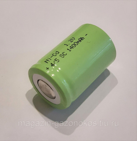 Аккумуляторная батарейка Ni-CD 1,2 V 1400 Ah L=33мм