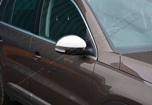 Накладки на зеркала Omsa 2 шт, сталь Volkswagen Tiguan 2007-2016