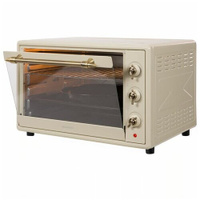 Мини-печь NORDFROST RC 600 YR, электрическая настольная духовка, 2200Вт, 60л, таймер до 120 минут, 5 режимов нагрева, бе