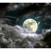 Фотообои Студия фотообоев Луна в облаках
