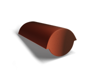 Начальная коньковая черепица Antik Красный Kriastak