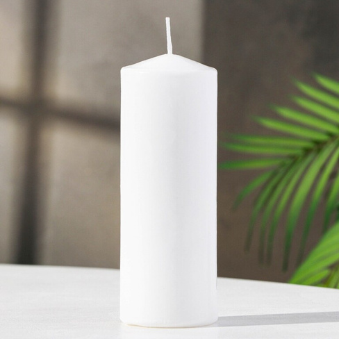 Свеча - цилиндр, 5х15 см белая Дарим Красиво