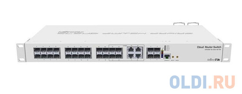Коммутатор MikroTik CRS328-4C-20S-4S+RM Cloud Router Switch 328-4C-20S-4S+RM with 800 MHz CPU, 512MB RAM, 24x SFP cages,