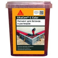 Краситель для бетона для кладочных и штукатурных смесей Sika SikaCem-1 красный 1 кг