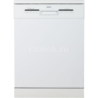 Посудомоечная машина KRAFT KF-FDM606D1402W, полноразмерная, напольная, 59.8см, загрузка 14 комплектов, белая