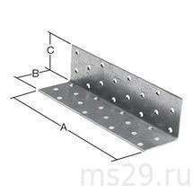 Крепежный уголок равносторонний 60x60x 80 KURx Россия