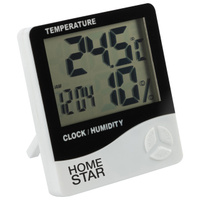 Гигрометр-термометр HOMESTAR HS-0108 температура/влажность/часы/будильник