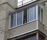 Крыша на балкон с теплым остеклением с монтажом