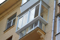 Остекление балкона с выносом холодное