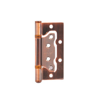 Петля накладная для деревянных дверей, Apecs, 100х75 мм, B2-Steel-АС, с 2 подшипниками, без врезки, медь