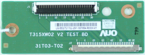 Connector Board T315XW02 V2 TEST BD 180