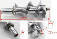 Шнек мясорубки Panasonic длин. вала 119.7mm,шток 8.1mm