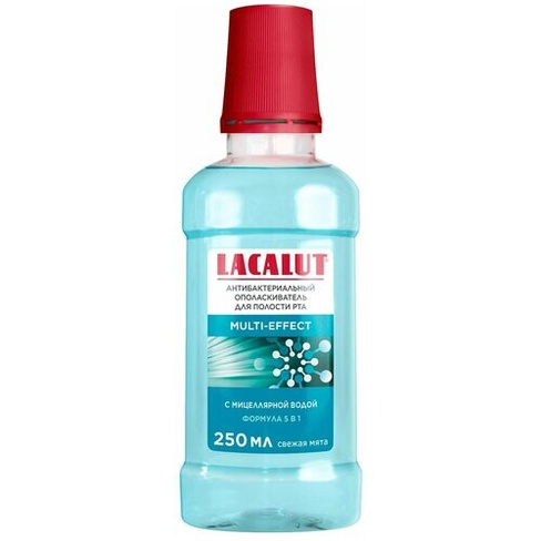 Lacalut multi-effect ополаскиватель c мицеллярной водой, 250 мл LACALUT