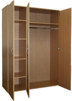 Шкаф для одежды из ЛДСП — ШДК-33/600 комбинированный трехдверный Регион-Мебель