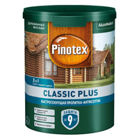Средство деревозащитное PINOTEX Classic Plus 0,9л тиковое дерево, арт.5727890