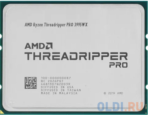 RYZEN Threadripper PRO 3995WX OEM (Castle Peak, 7nm, C64/T128, Base 2,70GHz, Turbo 4,20GHz, Without Graphics, L3 256Mb,