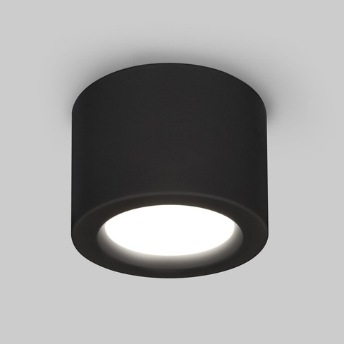 Накладной точечный LED светильник DLR026 6W 4200K черный матовый