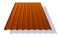Профлист С10, с покрытием AGNETA, 0.5мм, медный