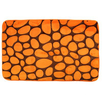 Коврик "Камни", 50х80, прорез. осн, цвет в ассорт. оранжевый