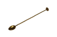 Ложка барменская с плоской кнопкой 25см нерж. золотая MGSteel | BRS251NMG Mgsteel