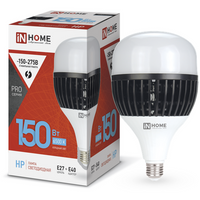 Лампа светодиодная IN HOME LED-HP-PRO с адаптером, E27, 150 Вт, 6500 К