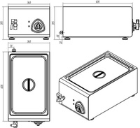 Мармит электрический Kocateq 4BM