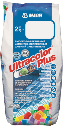 Затирка цементная Mapei Ultracolor Plus № 119/2 кг Серый Лондон