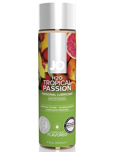 Съедобный лубрикант с ароматом фрукта страсти JO Flavored Tropical Passion - 120 мл JO system