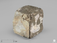 Пирит, кубический кристалл 4,3х4,3х4 см