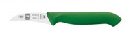 Нож для чистки овощей 60/170мм зеленый, изогнутый HoReCa Icel | 28500.HR01000.060