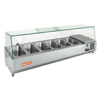 Витрина холодильная для ингредиентов Hicold VRTG 1390 для стола PZ3 VRTG 1390 к PZ3 (со стеклом)