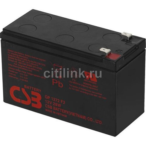 Аккумуляторная батарея для ИБП CSB GP1272 F2 (12V28W) 12В, 7.2Ач [112-00850-00]