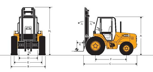 Вилочный погрузчик JCB RTFL 940 в аренду