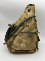 Однолямочный тактический рюкзак-сумка через плечо. Расцветка «мох» оптом