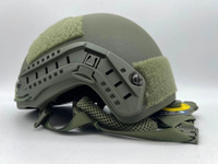 ШЛЕМ ТАКТИЧЕСКИЙ БАЛЛИСТИЧЕСКИЙ КОМПОЗИТНЫЙ/ ACH (advanced combat helmet) MICH NIJ IIIA Ops-Core (цвет «олива») / Бр2