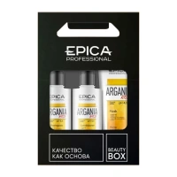 EPICA PROFESSIONAL Набор для гладкости и блеска волос (шампунь 250 мл + кондиционер 250 мл + маска 250 мл) Argania Rise