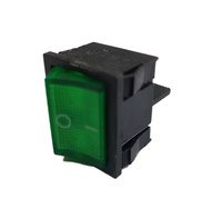 Переключатель широкий с подсветкой KCD2-501/4PN on-off, 4 контакта, 6A,12V